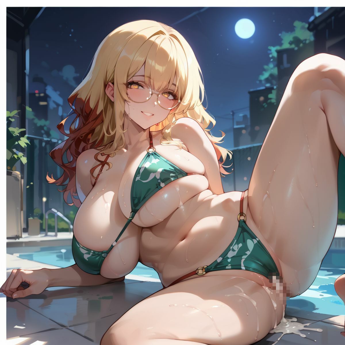 サンプル画像1:逆ナン大乱交ナイトプール  Vol.1(茶わん蒸し倶楽部) [d_633236]