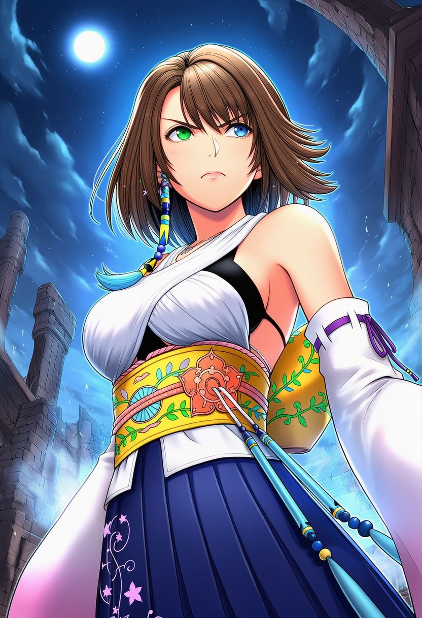 サンプル画像2:ユウナ vs ぬるぬる触手(Nakki_触手・ヒロピン) [d_633254]