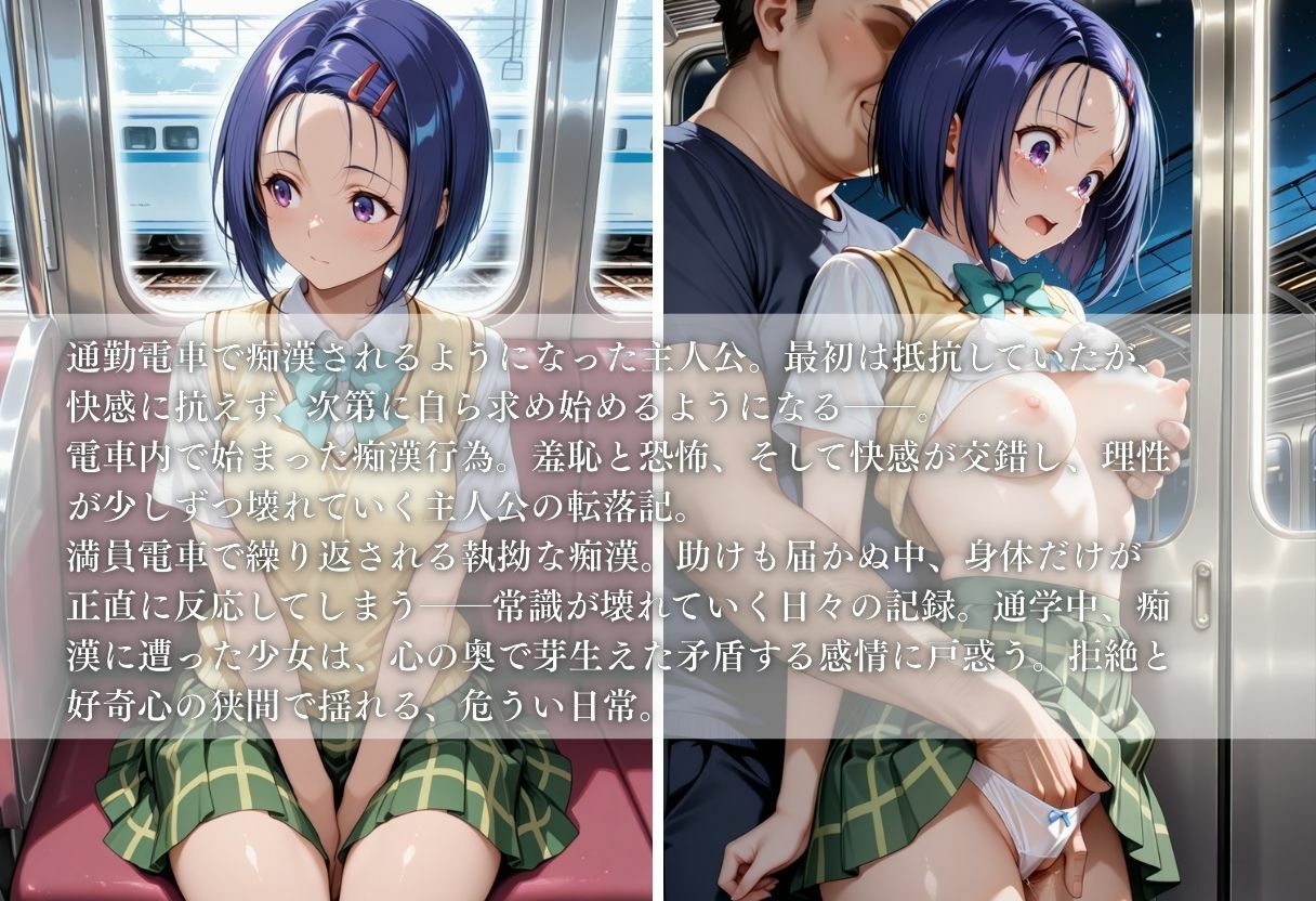 サンプル画像1:【電車痴●】地獄列車〜西蓮寺春菜〜(ks) [d_633423]