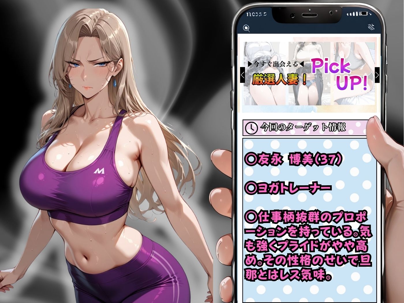 肉感人妻種付け〜強気なヨガトレーナーがアヘ顔晒して無様に絶頂〜 画像2