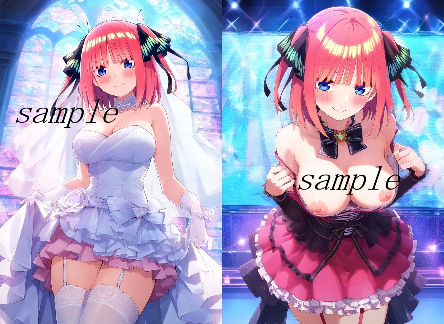 サンプル画像2:五等分の〇嫁 中野〇乃 「かわいい系」CG集 サンタコス、チア、逆バニー等〜衣装パターン15種70ページ〜(四等分くらいのアイドル) [d_633491]