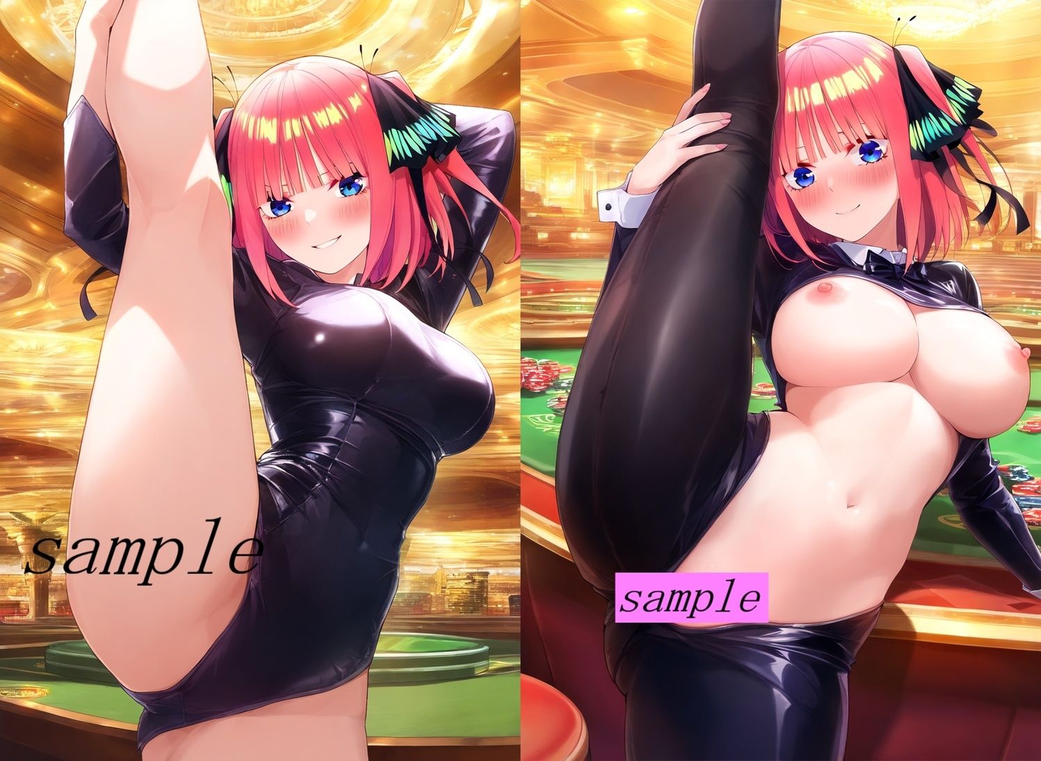 サンプル画像3:五等分の〇嫁 中野〇乃 「かわいい系」CG集 サンタコス、チア、逆バニー等〜衣装パターン15種70ページ〜(四等分くらいのアイドル) [d_633491]