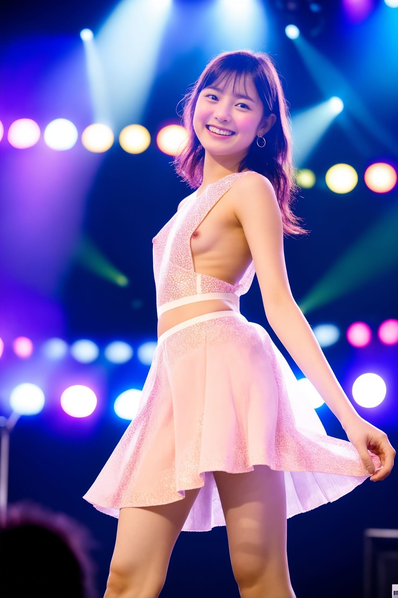 アイドル ステージ 〜透け衣装ポロリ編〜【189 P】 画像1