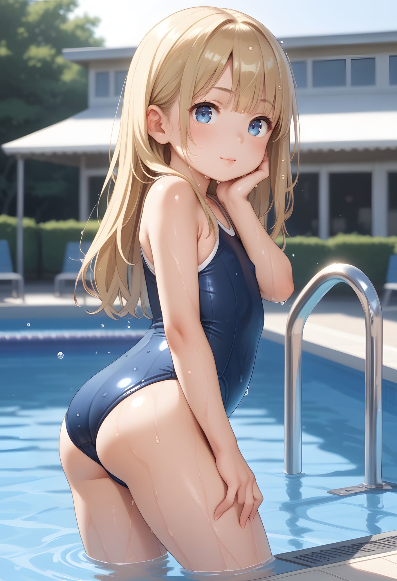 金髪ロリっ子水泳部！ 練習終わりに暑くて脱いじゃった！？ 週刊ロリポップサンデー エロ画像11