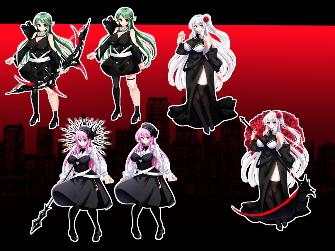 サンプル画像6:立ち絵素材 まとめセット(水の木) [d_633596]