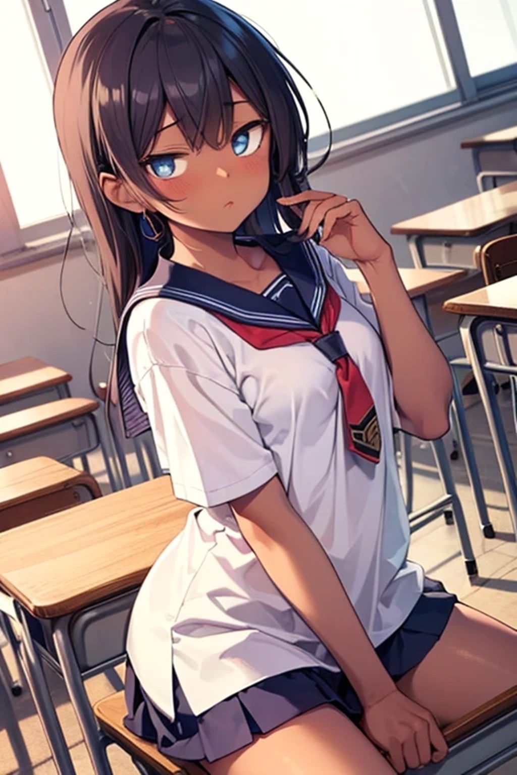 サンプル画像3:俺の子種を求めてハーレムの国から褐色娘が押し寄せてきた！(くまとねこ屋) [d_633598]