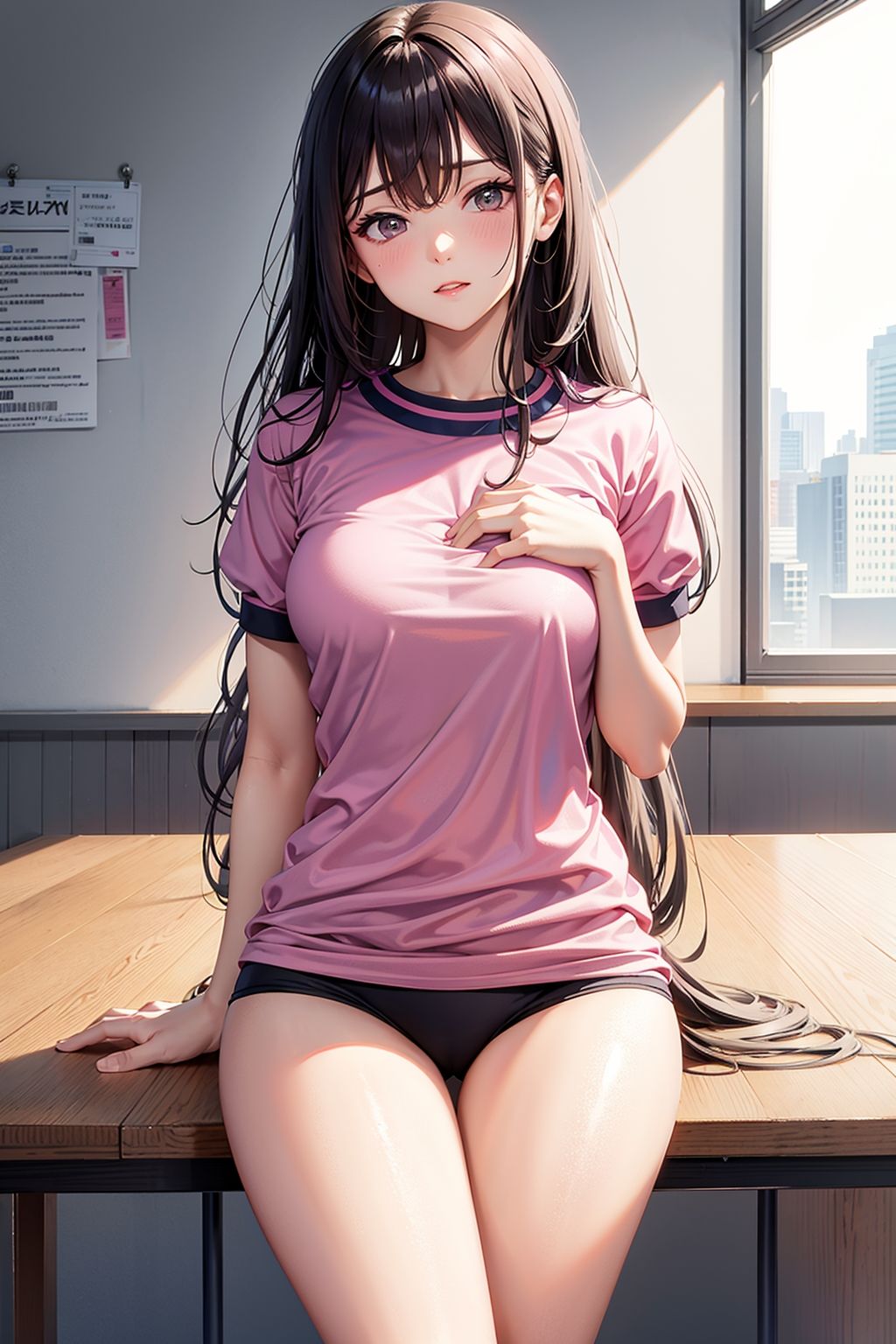 サンプル画像1:ブルマ日和 キュートなシルキーロング(A_LOVE_A) [d_633796]