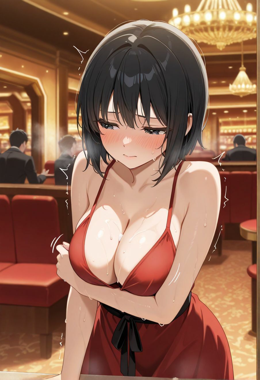 カジノに連れてこられた秘書たちに種付けセックス 画像8