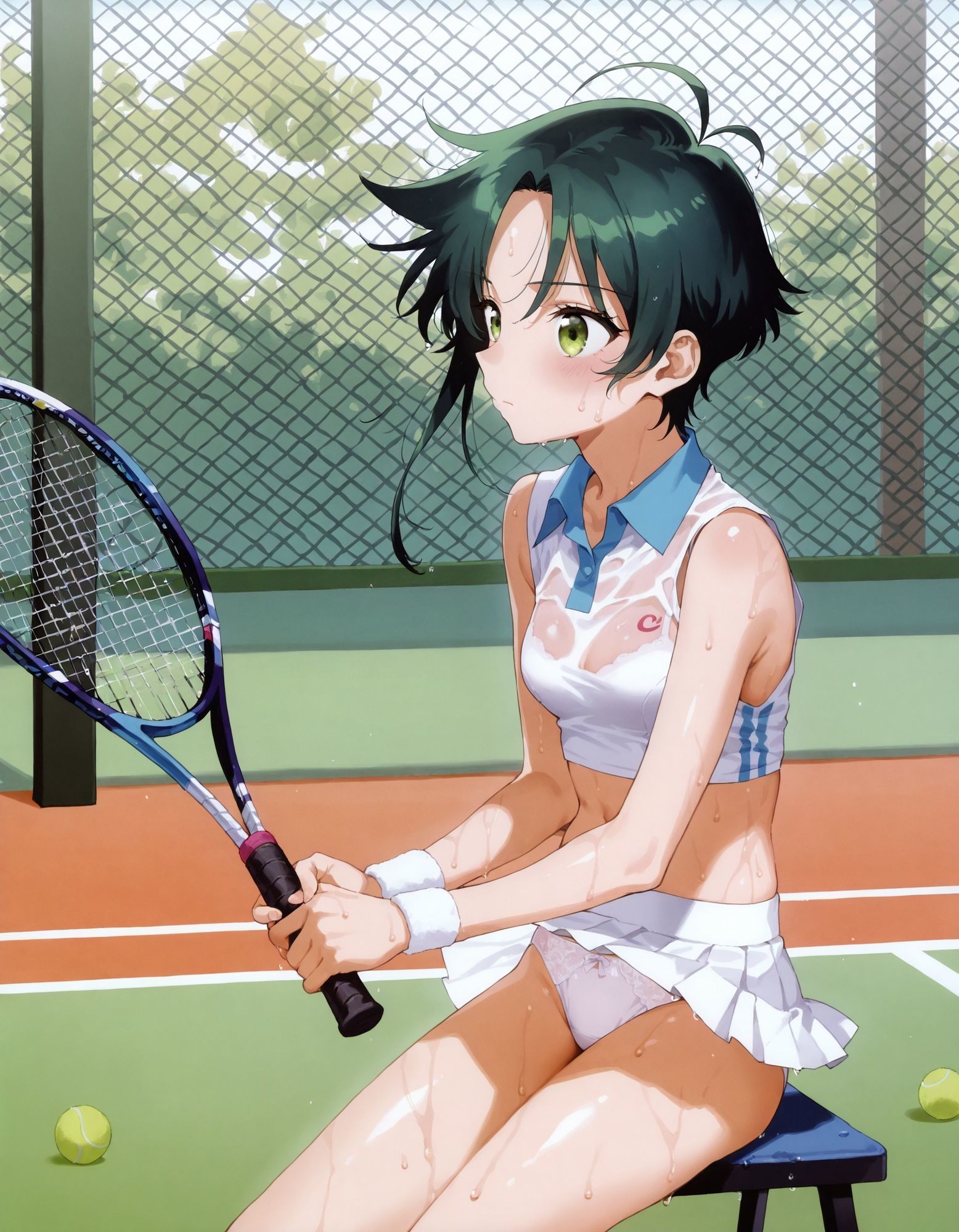 サンプル画像1:紫〇寺南のパンチラ〜テニスウェア編〜(D.P.H.) [d_633901]