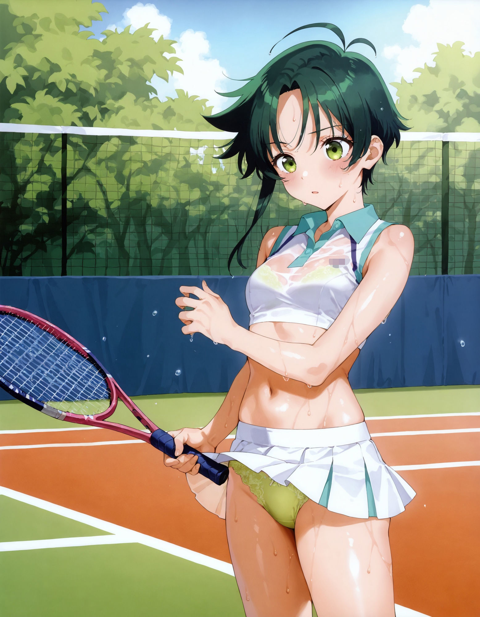 サンプル画像3:紫〇寺南のパンチラ〜テニスウェア編〜(D.P.H.) [d_633901]