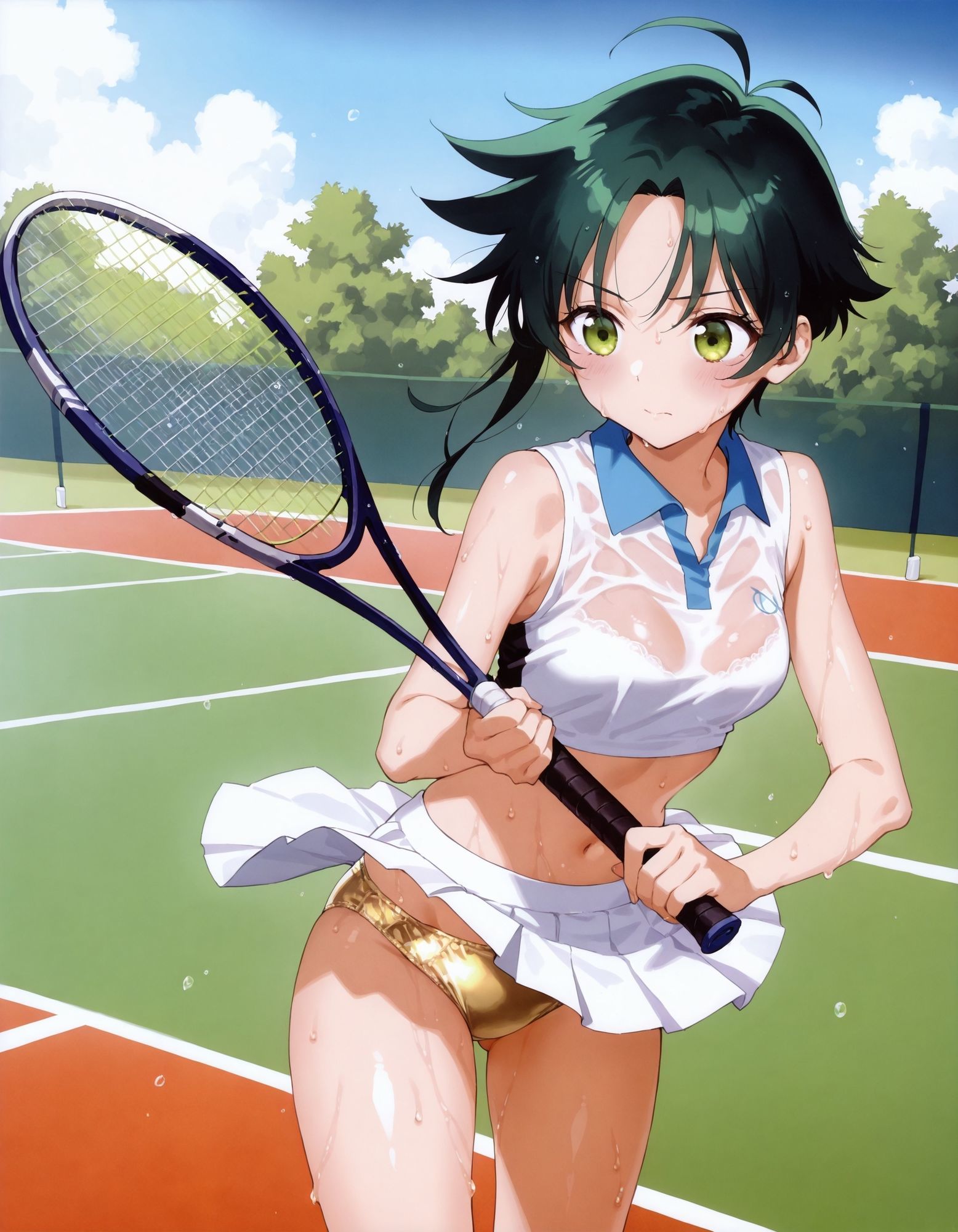 サンプル画像5:紫〇寺南のパンチラ〜テニスウェア編〜(D.P.H.) [d_633901]