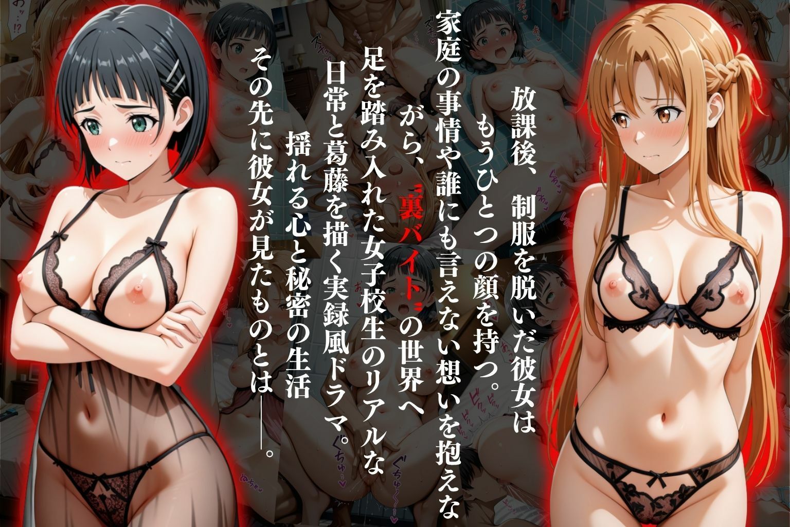 サンプル画像1:裏バイト実録 〜放課後、彼女はデリヘル嬢になる〜ソード○ートオンライン編(オーガニック) [d_633946]