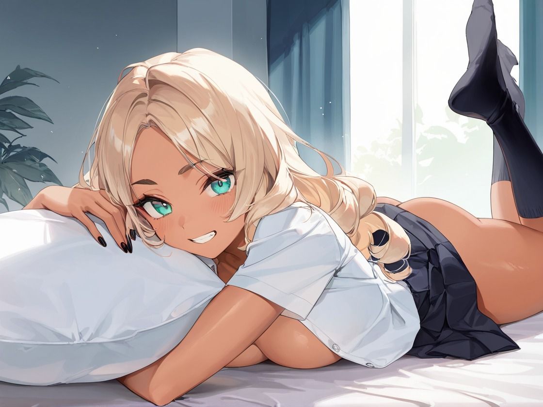 サンプル画像1:性指導ー性欲黒ギャルー(むちむち子) [d_633948]