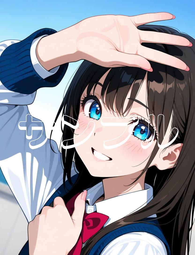 かわいい女の子の絵  1巻  制服の美少女 画像1