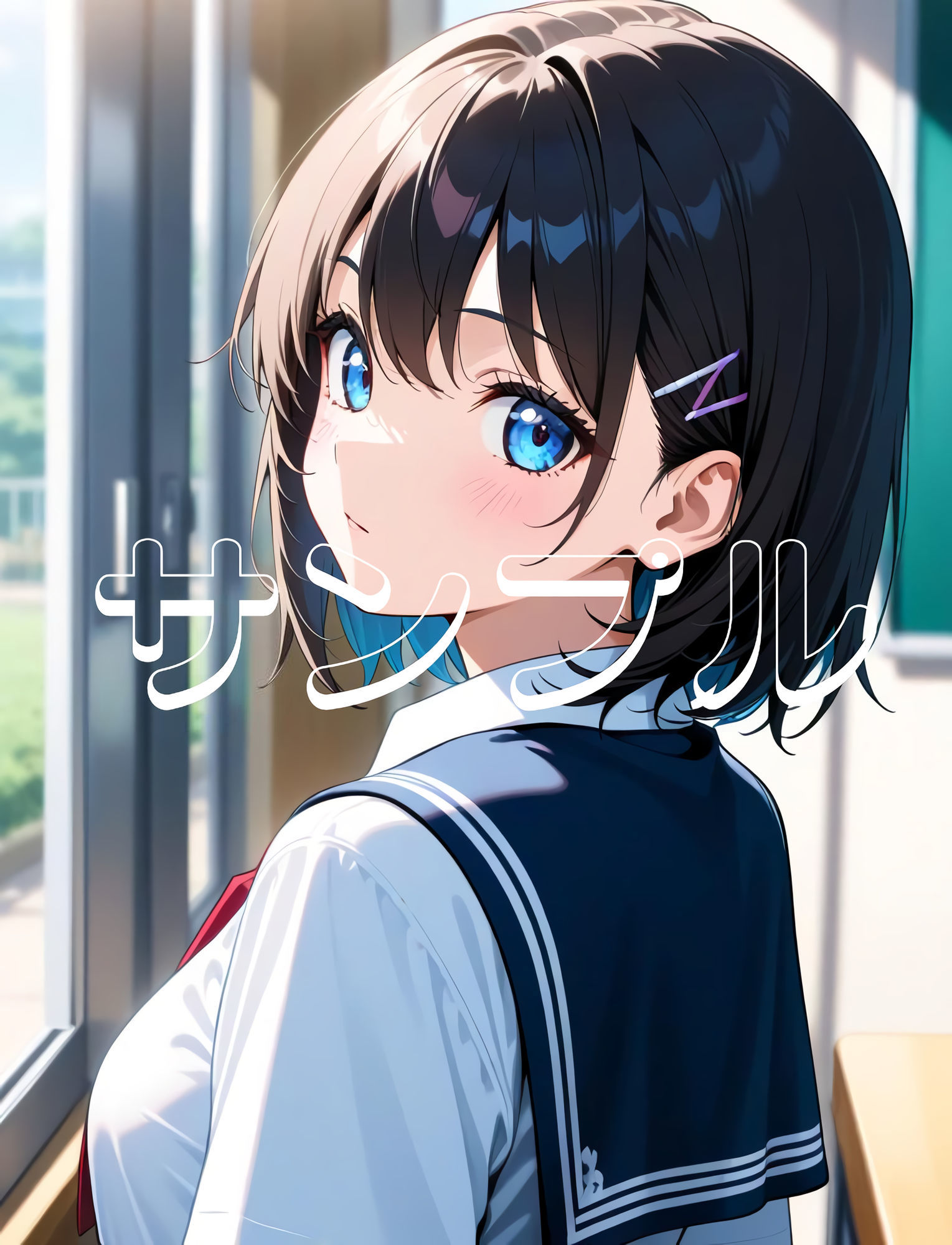 サンプル画像4:かわいい女の子の絵  1巻  制服の美少女(ウワバキワスレター) [d_634022]