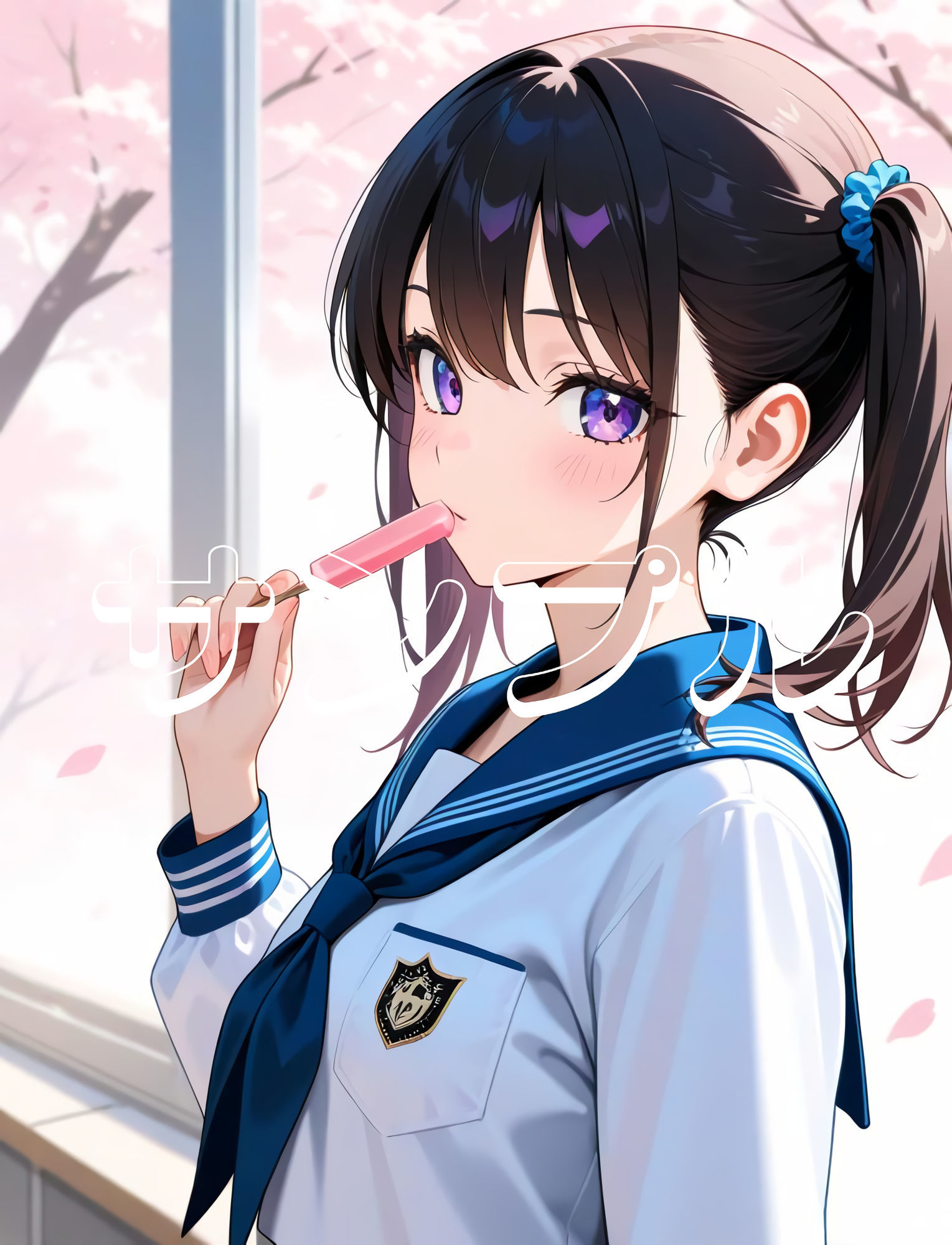 サンプル画像5:かわいい女の子の絵  1巻  制服の美少女(ウワバキワスレター) [d_634022]