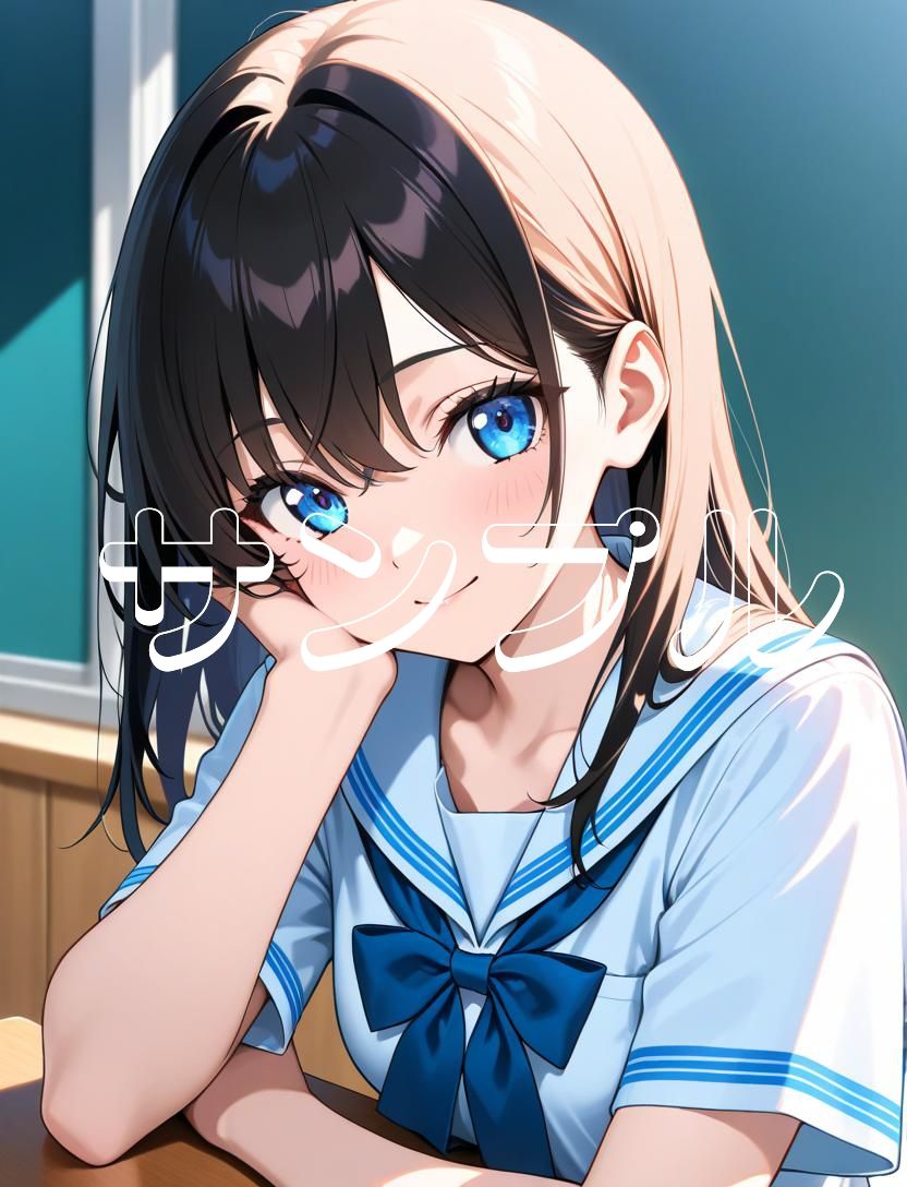 かわいい女の子の絵  1巻  制服の美少女 画像6