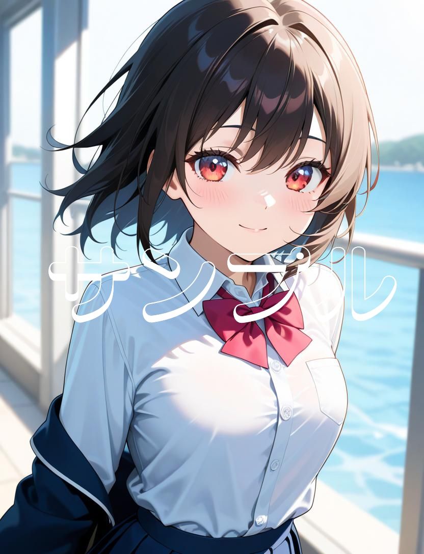 かわいい女の子の絵  1巻  制服の美少女 画像8