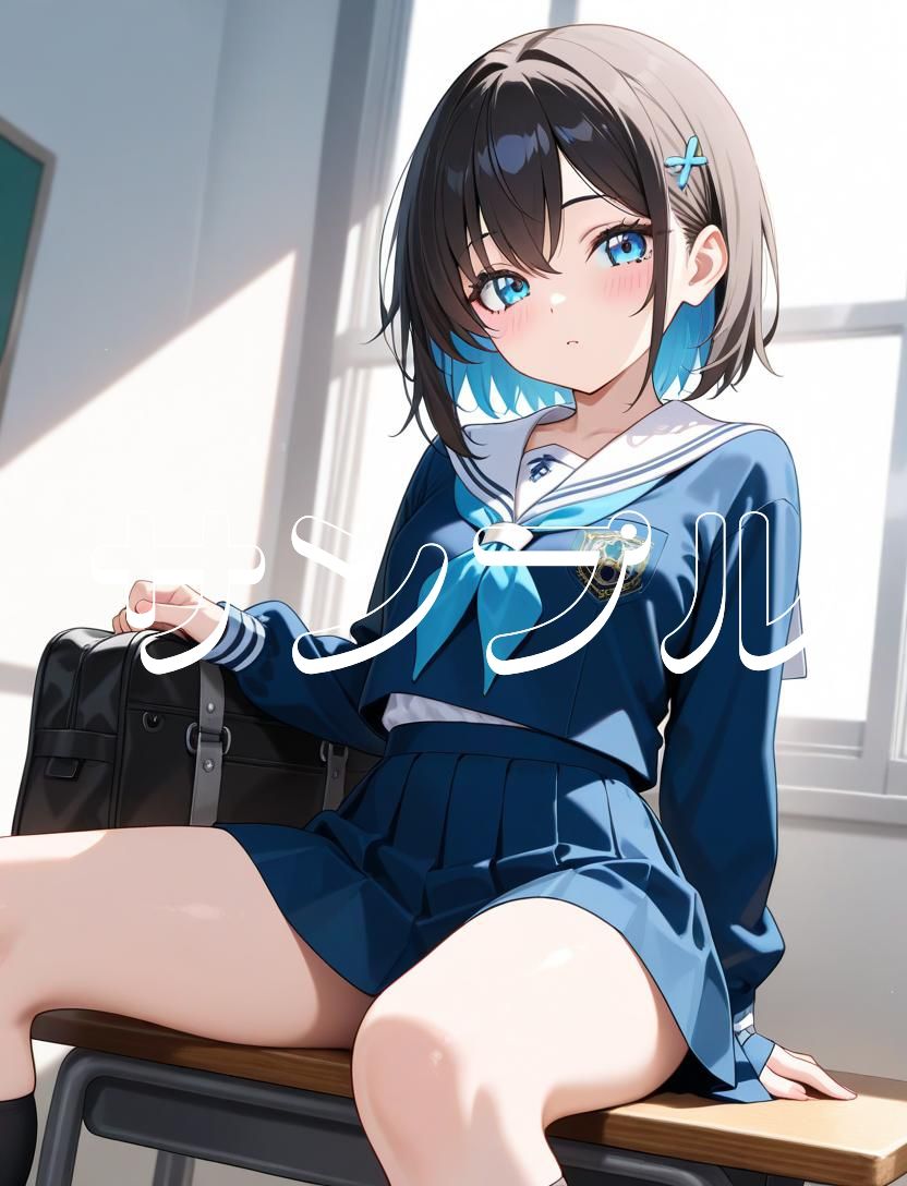 かわいい女の子の絵  1巻  制服の美少女 画像9