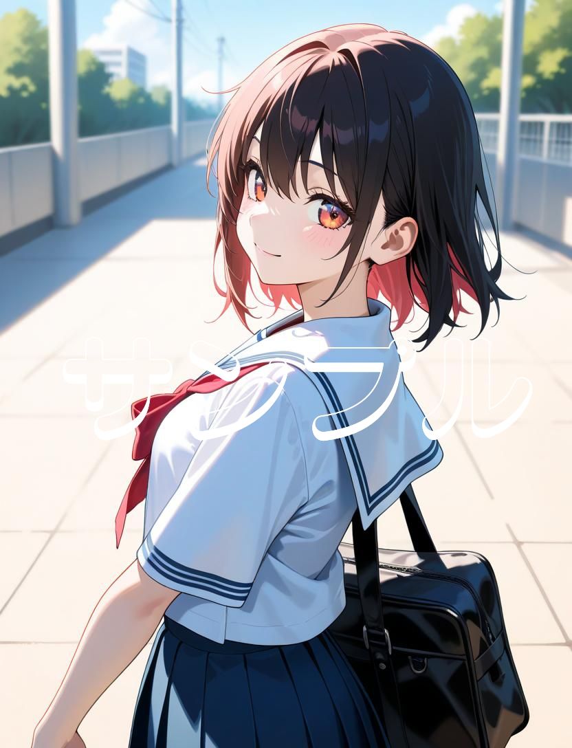 かわいい女の子の絵  1巻  制服の美少女 画像10