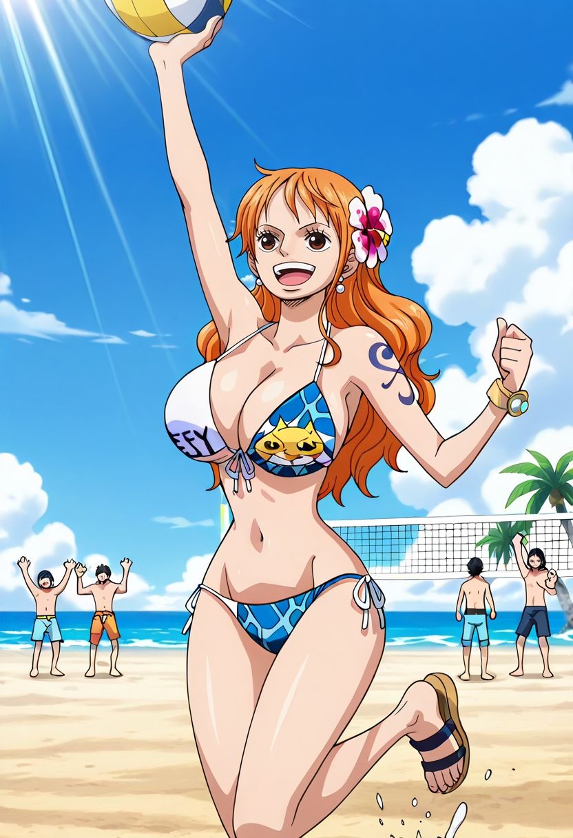 サンプル画像1:えっちなビキニお姉さん  ナミ(デスティニー・ドロー) [d_634045]