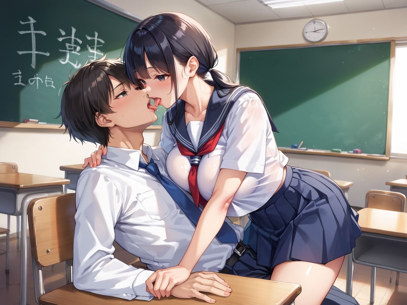 憧れの清楚な女子が校内でヤりまくってた件 画像2