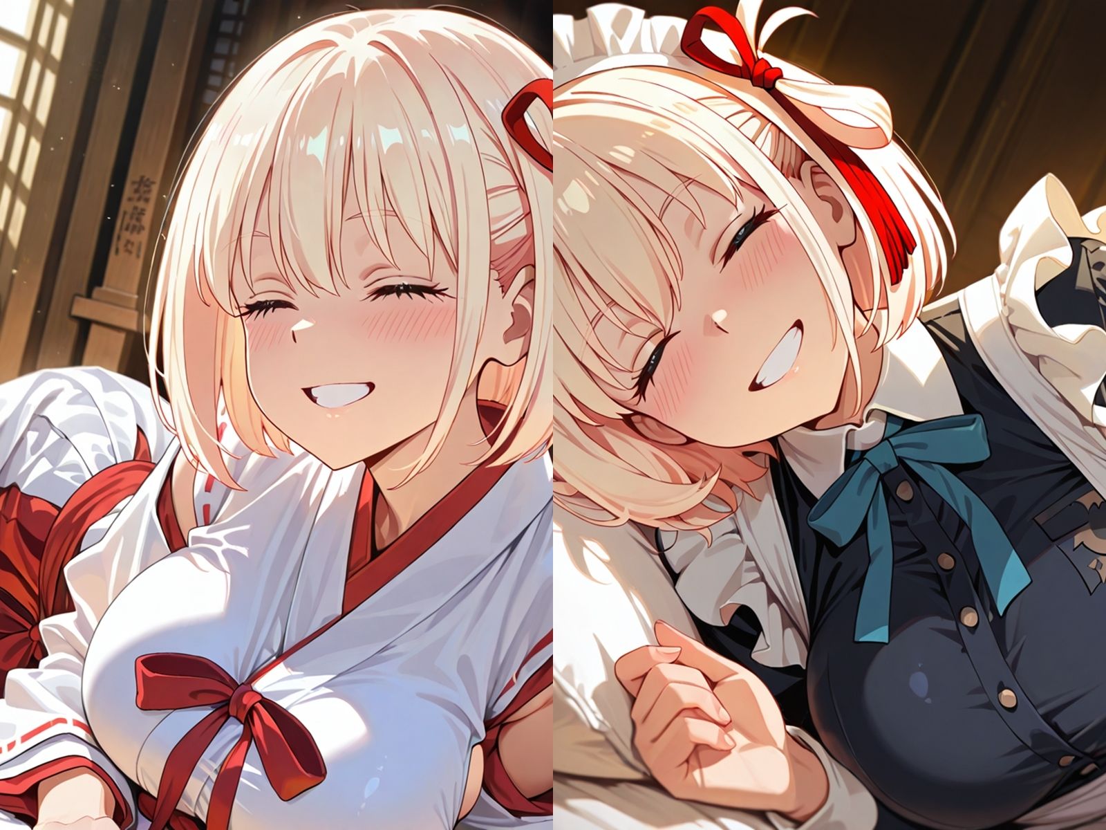 サンプル画像4:憧れのあのヒロインとコスプレらぶらぶエッチ 錦○千束(ニジコス) [d_634148]