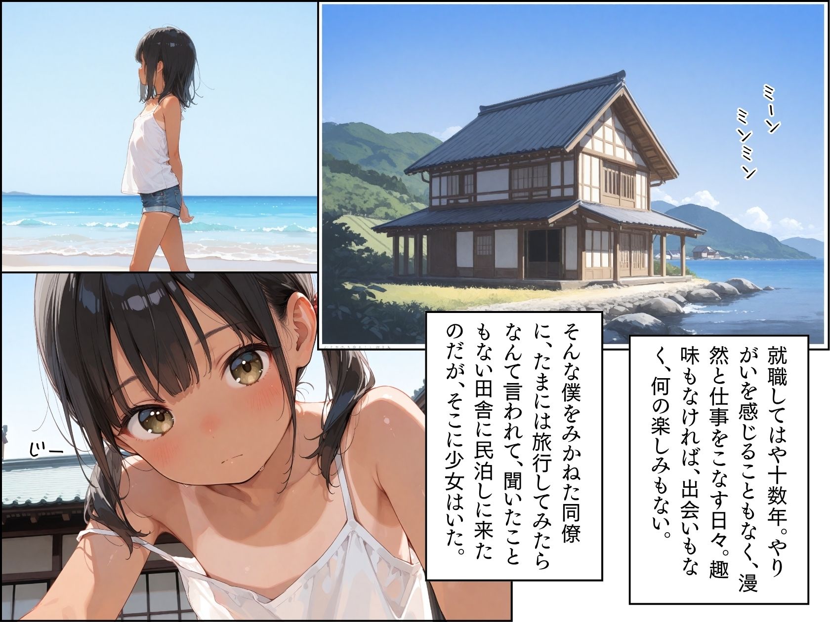ある夏に田舎の民泊で出会った少女との話。2前編1