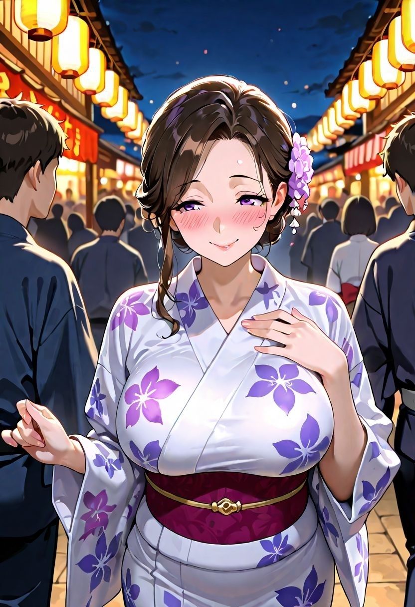 夏祭りで抑えきれない性欲を満たすど淫乱な3人の人妻たち 画像3