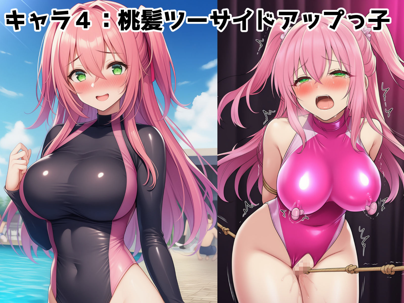 サンプル画像5:ぴっちり娘快楽調教vol.3-水着女子ホテル連れ込み編(saltワークス) [d_634393]