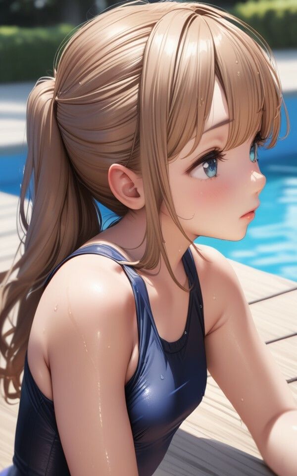 サンプル画像4:水泳部の君が可愛くて盗撮していたらSEXさせてくれた(AIマジカルタウン) [d_634404]