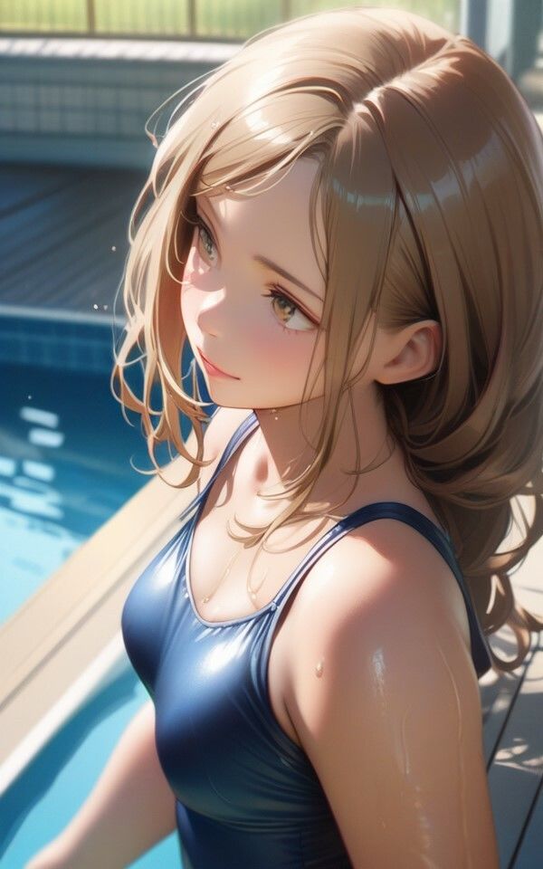 サンプル画像5:水泳部の君が可愛くて盗撮していたらSEXさせてくれた(AIマジカルタウン) [d_634404]