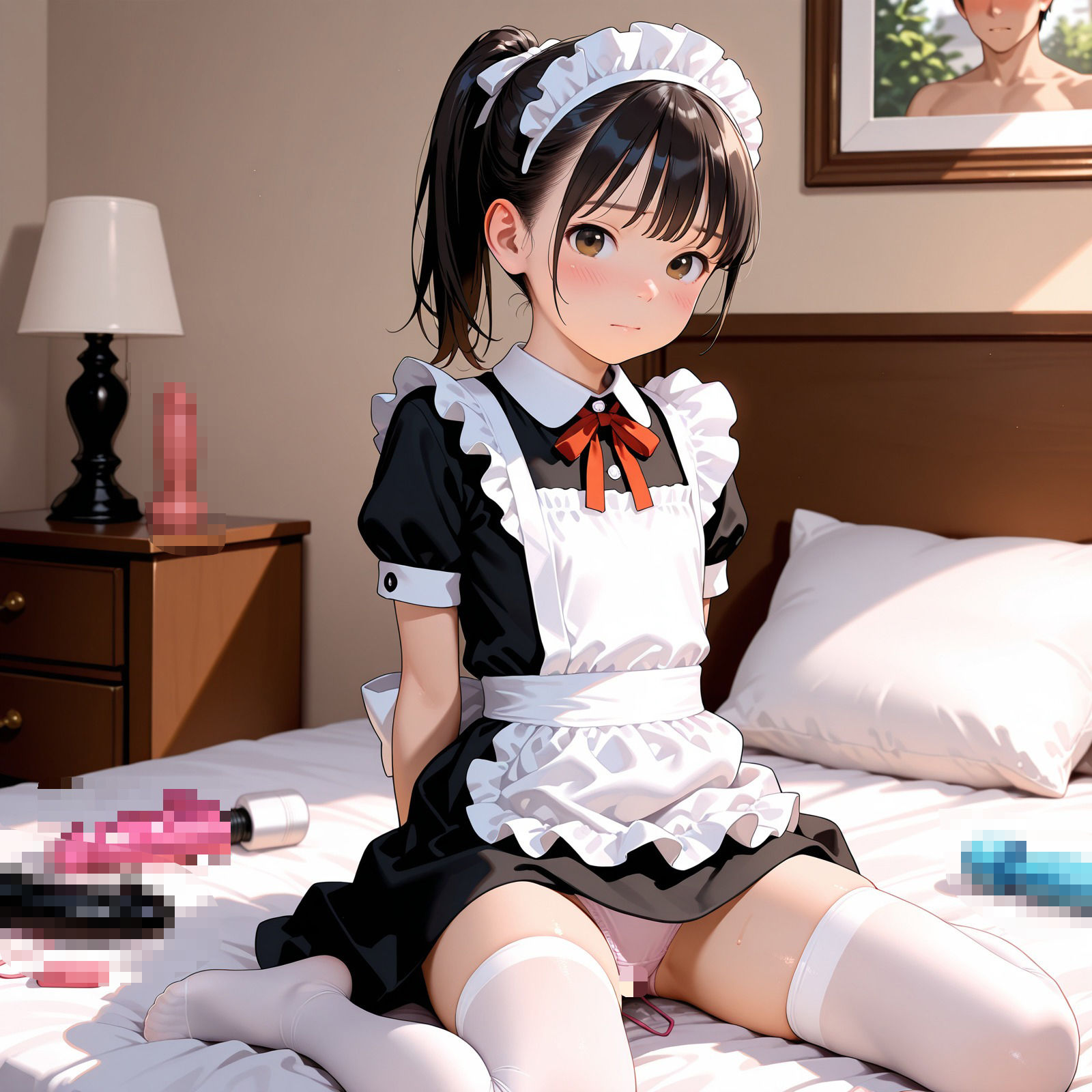 【あんことミルクセーキ】※AI生成画像に加筆・修正をしない場合があります『つるぺた〜メス〇キ妹にわからせ〜』4