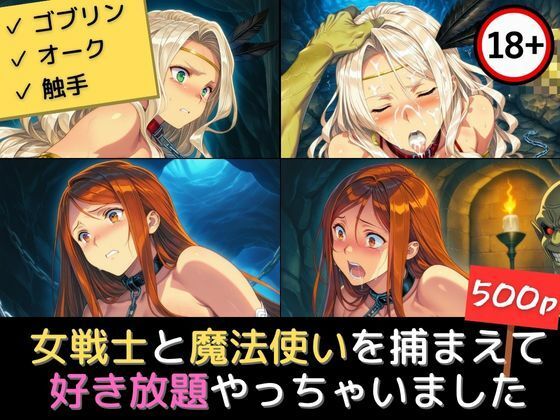 女戦士と魔法使いを捕まえて好き放題やっちゃいました【エロくのいちが大好き】