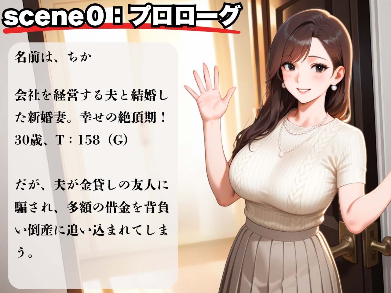 サンプル画像2:幸せ絶頂の30歳新婚妻！夫の借金のカタで旦那専用まんこを征服され崩壊(制服物語) [d_634531]