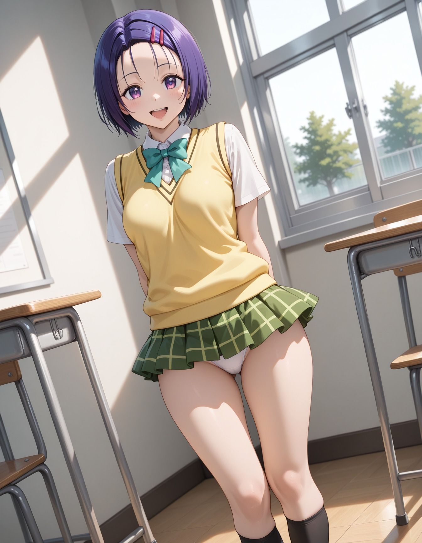 キモデブ達に襲われた青髪の少女 画像1