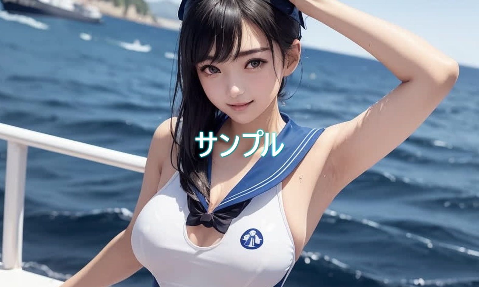 サンプル画像2:日々是競泳水着の彼女【8月】(バスターデュエル) [d_634606]