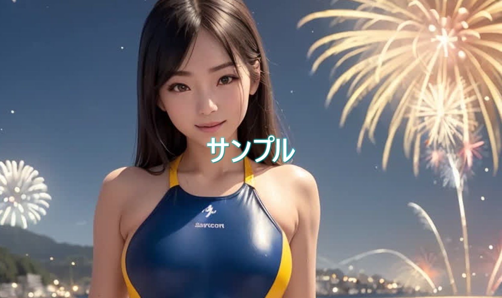 サンプル画像4:日々是競泳水着の彼女【8月】(バスターデュエル) [d_634606]