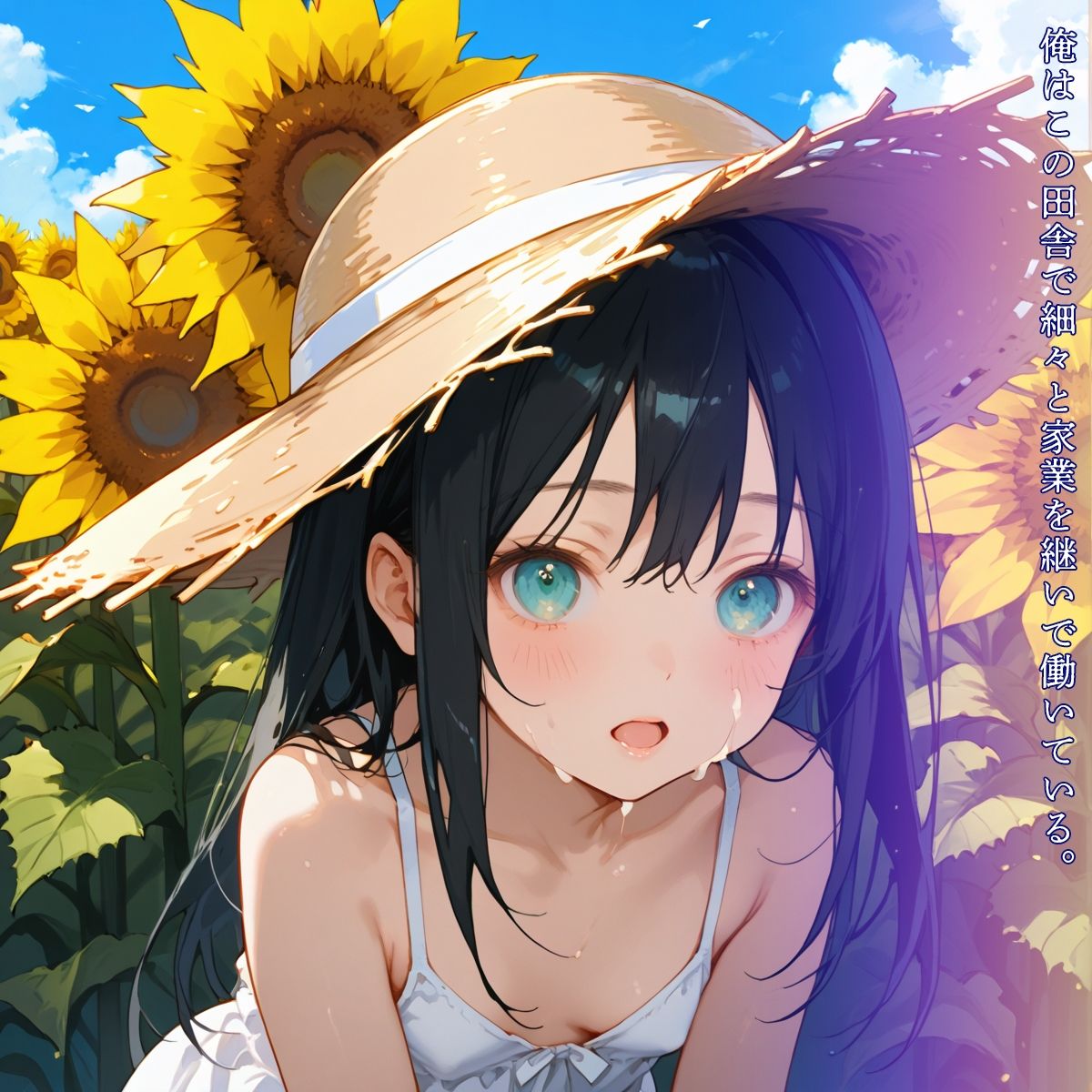 【豪華300枚】あの夏の思い出～ひまわり畑に隠れて秘密のえっち～3日目1