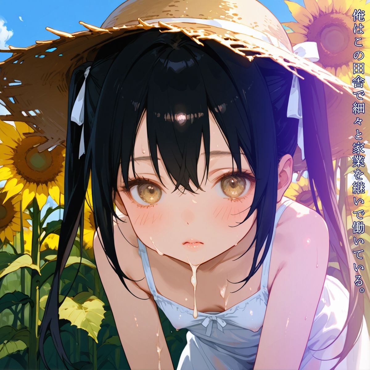【豪華300枚】あの夏の思い出～ひまわり畑に隠れて秘密のえっち～4日目1