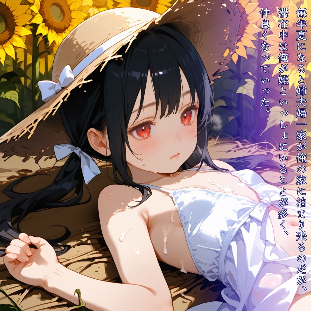 【豪華300枚】あの夏の思い出～ひまわり畑に隠れて秘密のえっち～4日目2
