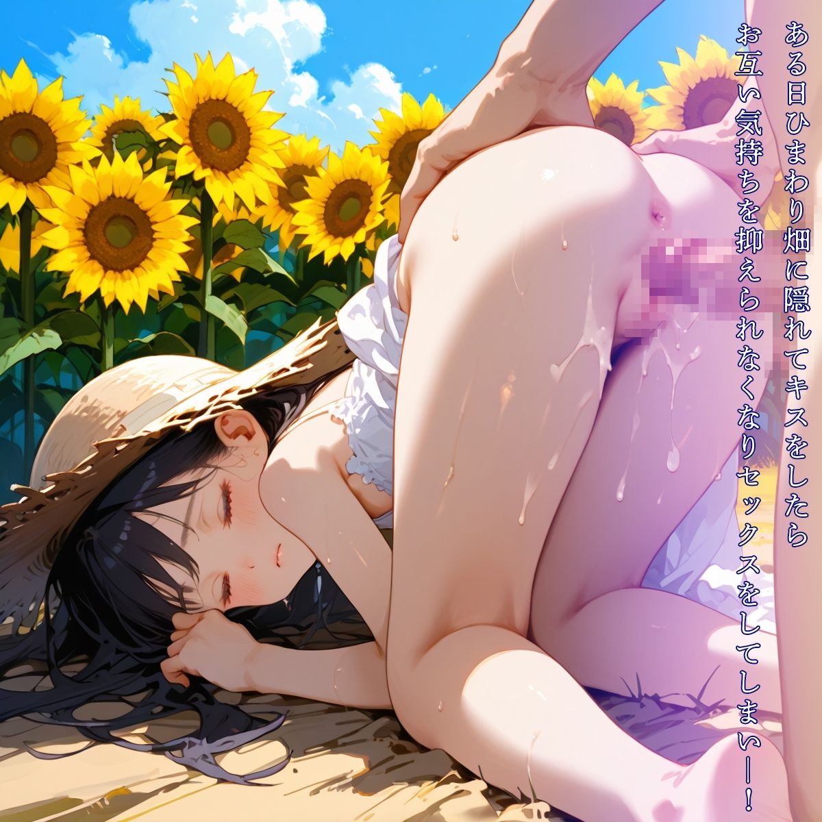 【豪華300枚】あの夏の思い出～ひまわり畑に隠れて秘密のえっち～4日目4