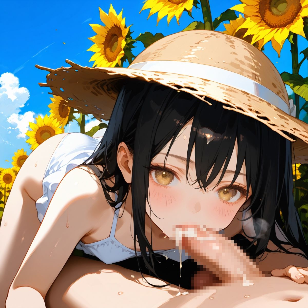 【豪華300枚】あの夏の思い出～ひまわり畑に隠れて秘密のえっち～4日目6