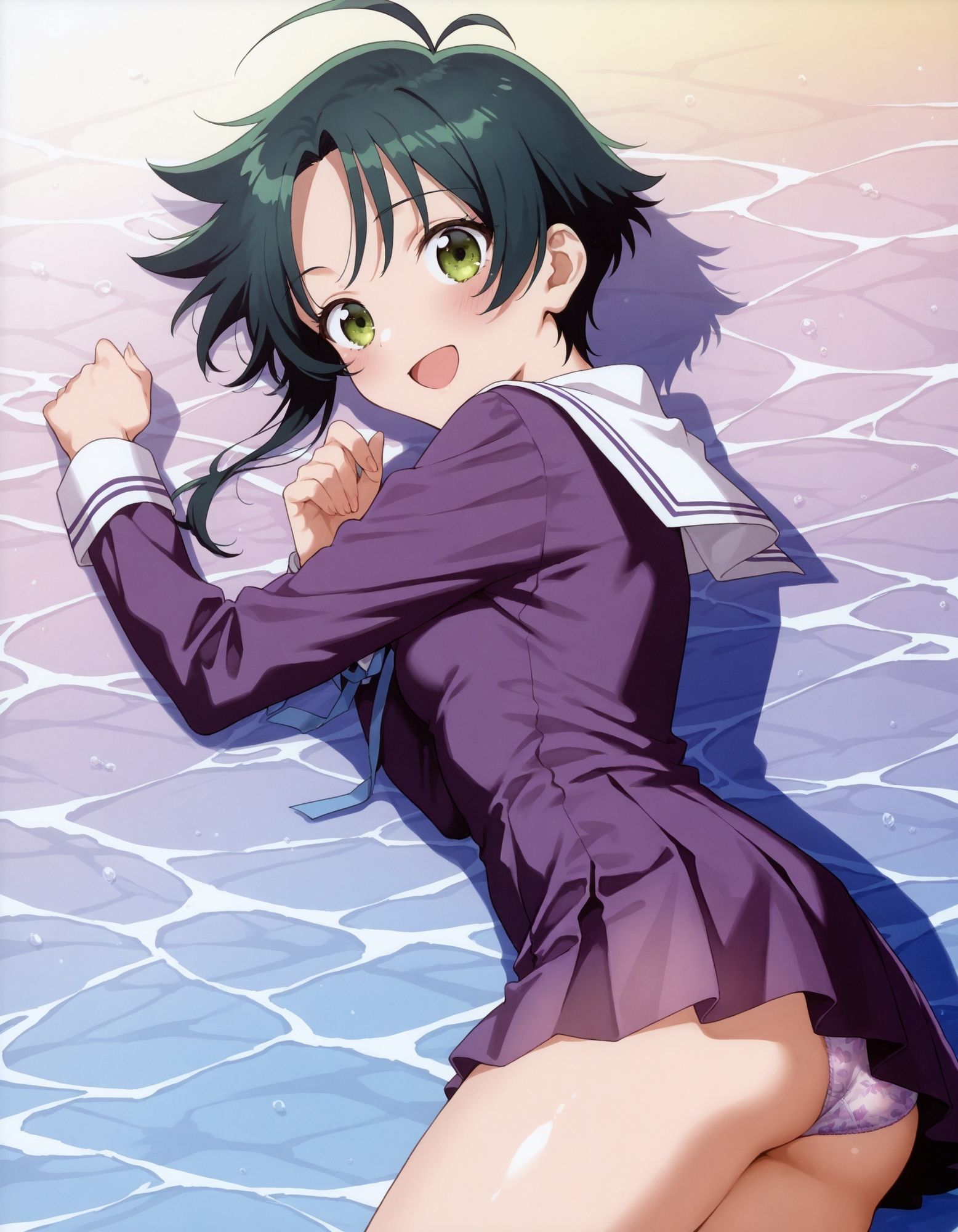 紫〇寺南のパンチラ〜制服編〜 画像2