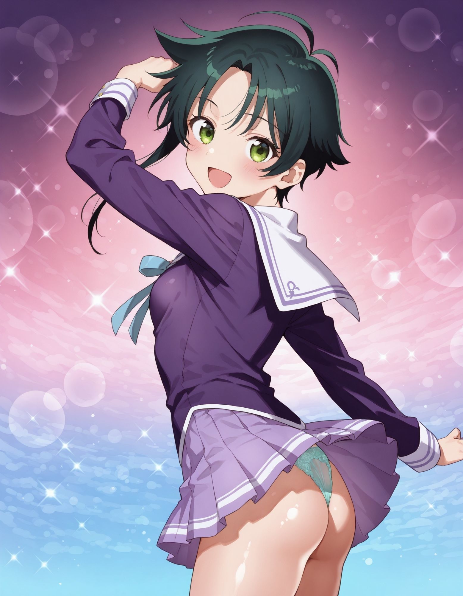 紫〇寺南のパンチラ〜制服編〜 画像5