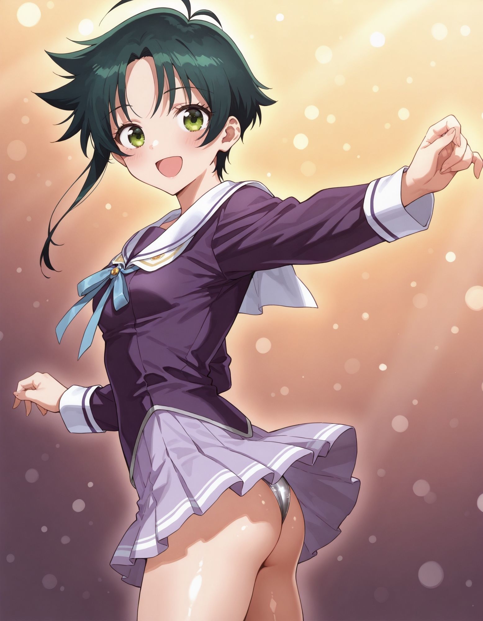 紫〇寺南のパンチラ〜制服編〜 画像7