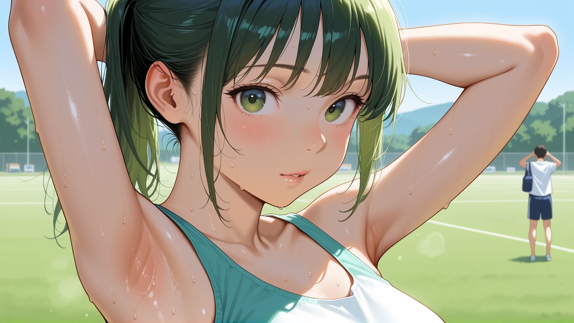 視界、全部、彼女。 -脇で、誘って。- 画像1