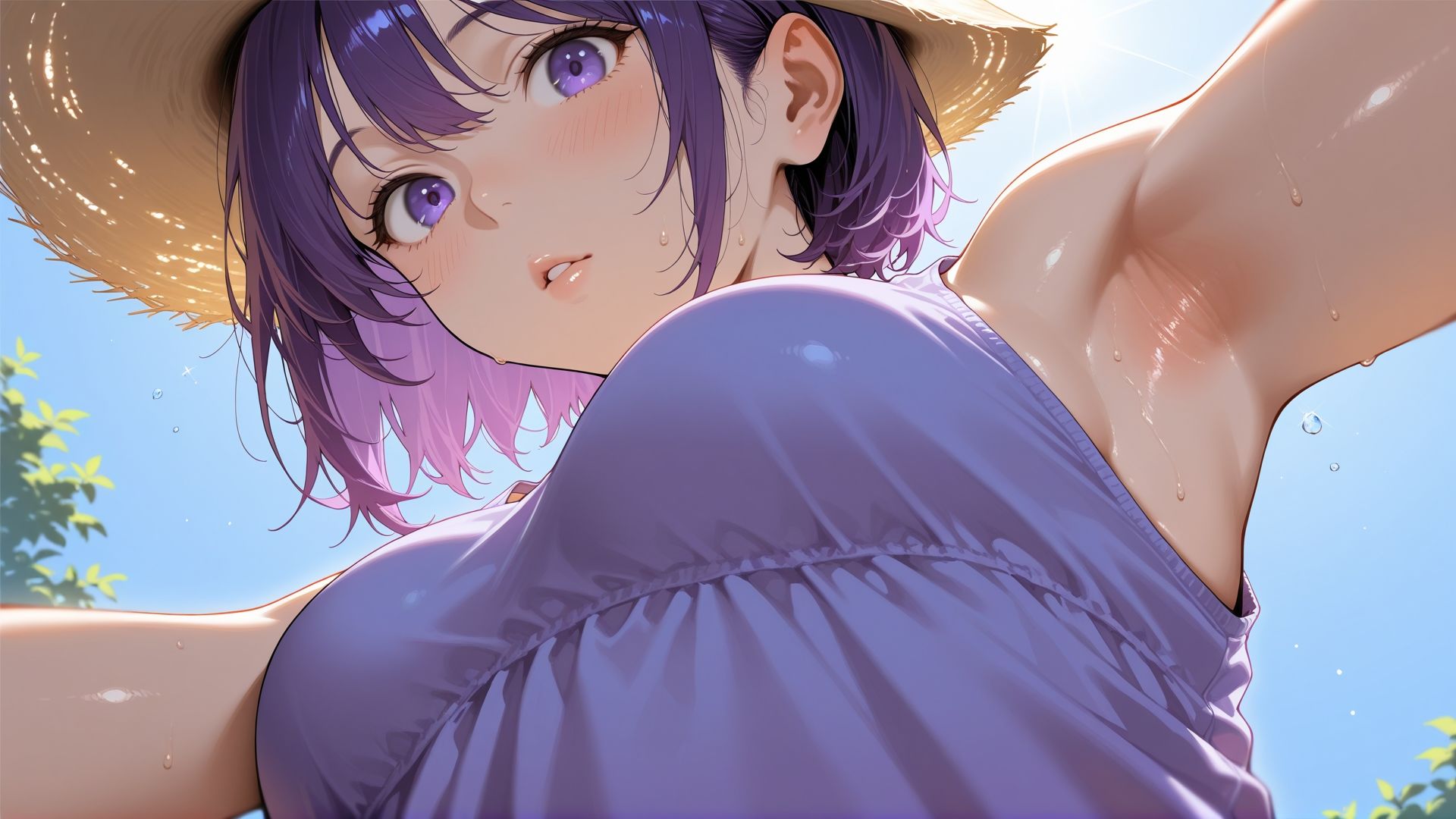 サンプル画像2:視界、全部、彼女。 -脇で、誘って。-(カズン) [d_634872]