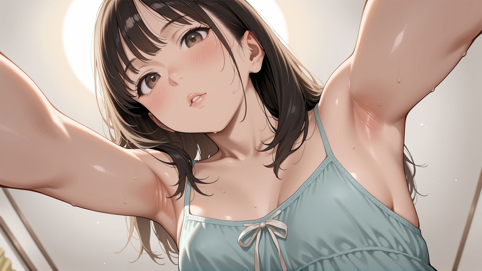 サンプル画像4:視界、全部、彼女。 -脇で、誘って。-(カズン) [d_634872]