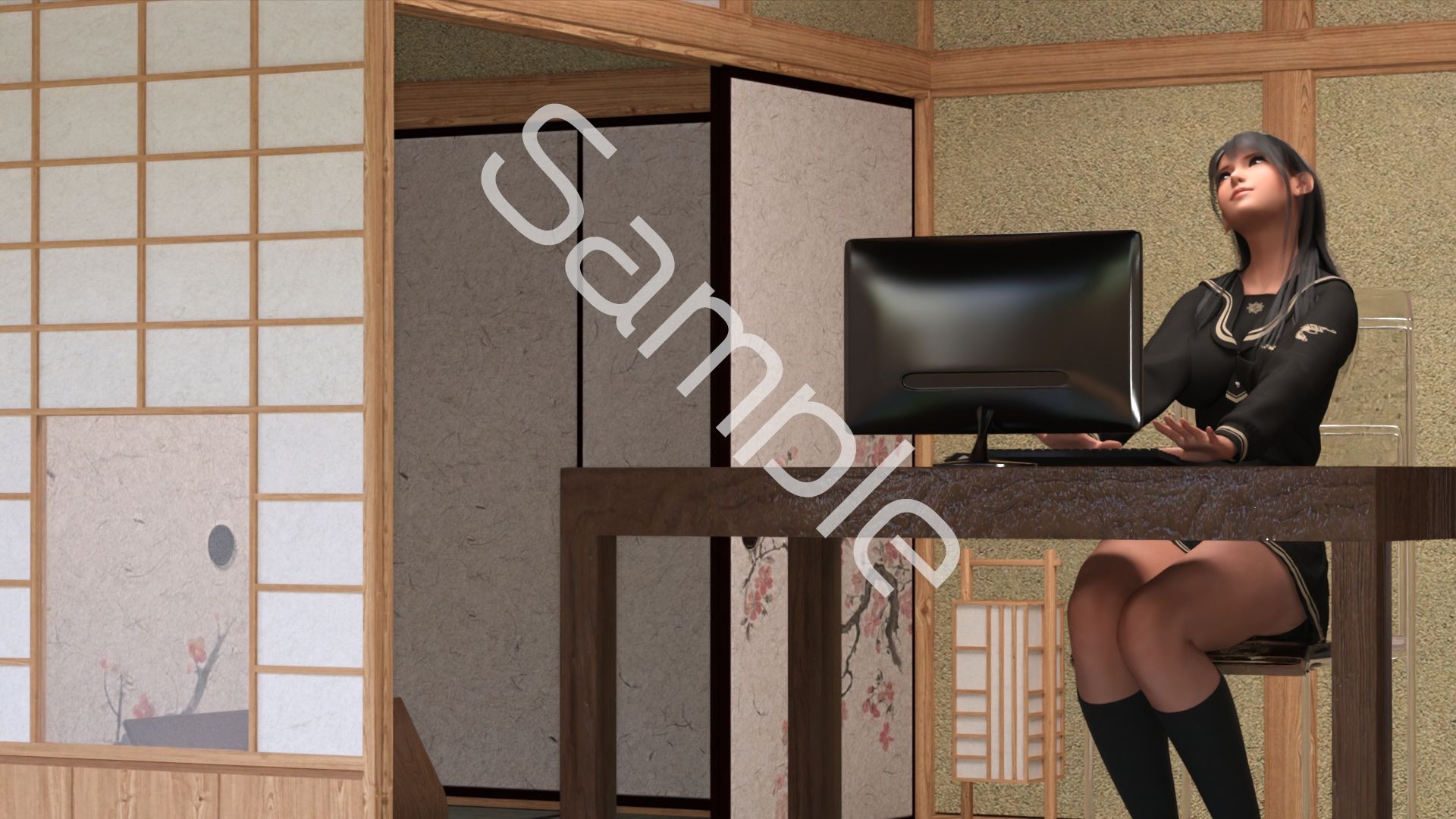 サンプル画像4:万能格闘美女・霧島愛唯（きりしまめい）の『日本刀を語り尽くす』（第1章:その2）(Ozone_Layer) [d_634876]